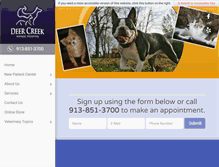 Tablet Screenshot of deercreekvet.com